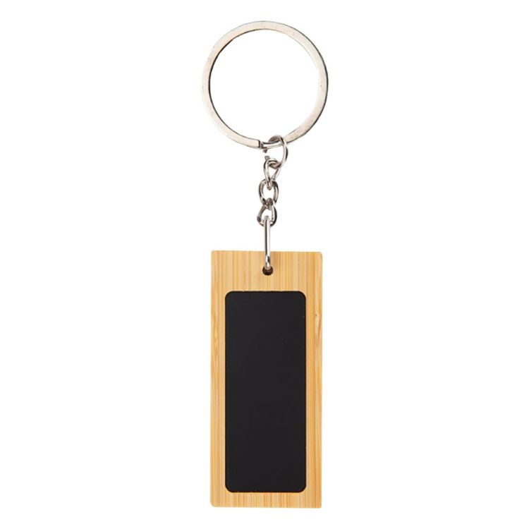 Picture of Mirage Rectangular Bamboo Keyring