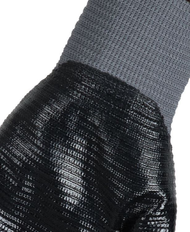 Picture of JB's Nitrile Gripper Glove (12 Pk) Grey/Black