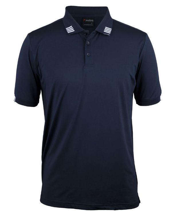 Picture of Podium 4 Stripe S/S Stretch Polo