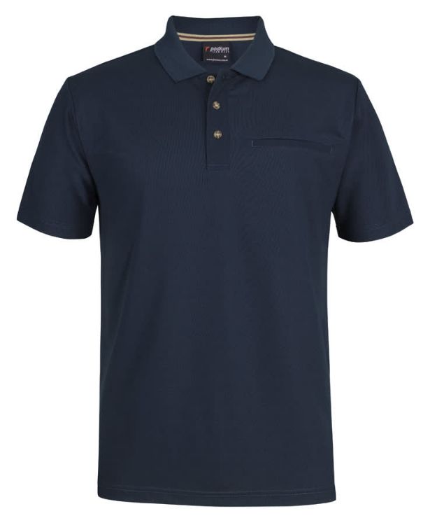 Picture of Podium S/S Recycled Polyester Pocket Polo