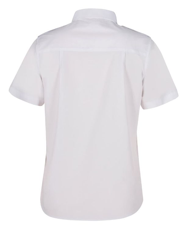 Picture of JB's Ladies S/S Epaulette Shirt White