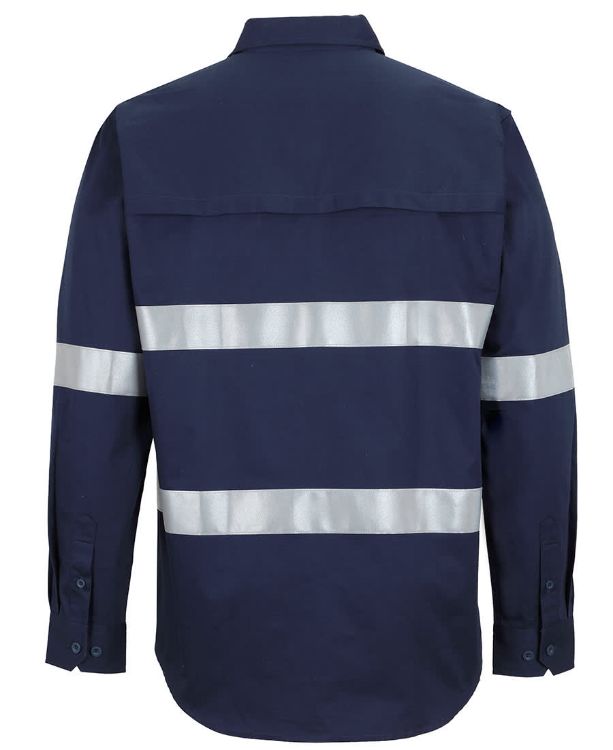 Picture of JB's Close Front L/S 150 G W/Shirt Reflective Tape Navy