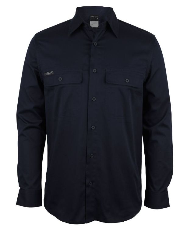 Picture of JB's L/S Stretch Work Shirt Navy