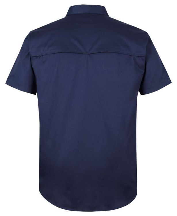 Picture of JB's S/S 150 G Stretch Close Front Work Shirt Navy
