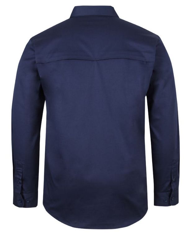 Picture of JB's L/S 150 G Stretch Close Front Work Shirt Navy