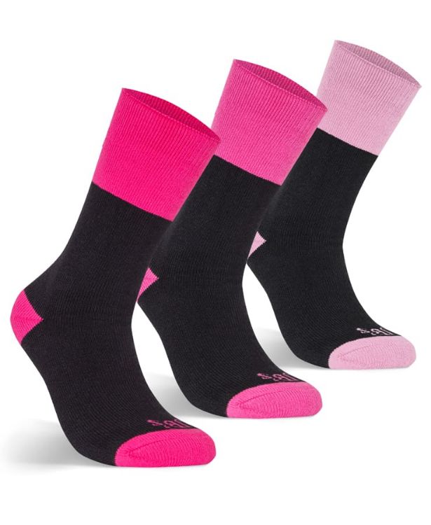 Picture of JB's Ladies Work Sock 3 Pack Black/