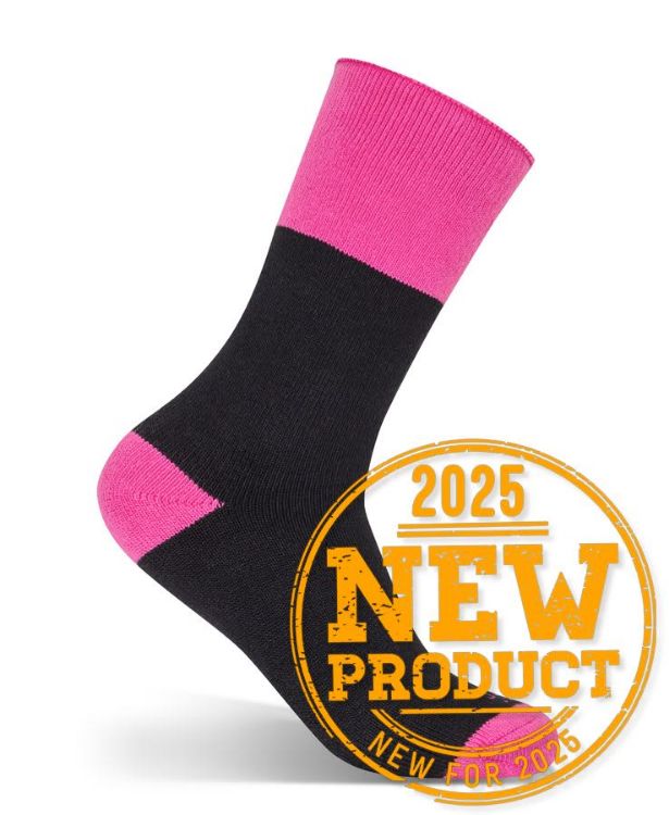 Picture of JB's Ladies Work Sock 3 Pack Black/