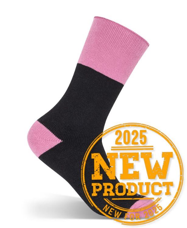 Picture of JB's Ladies Work Sock 3 Pack Black/