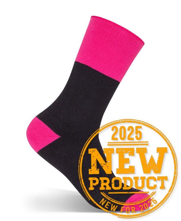 Picture of JB's Ladies Work Sock 3 Pack Black/