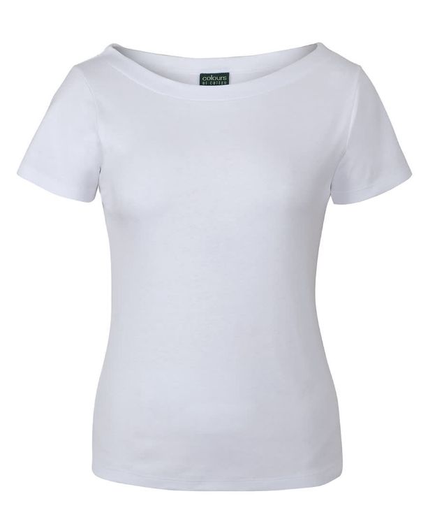 Picture of C of C Ladies S/S Boat Neck Tee