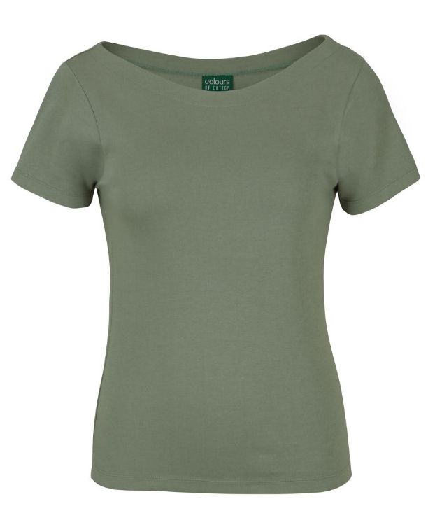Picture of C of C Ladies S/S Boat Neck Tee