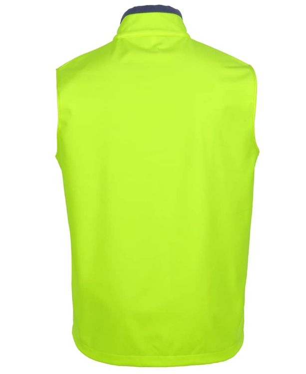 Picture of JB's Hv Three Layer Softshell Vest Lime/Navy