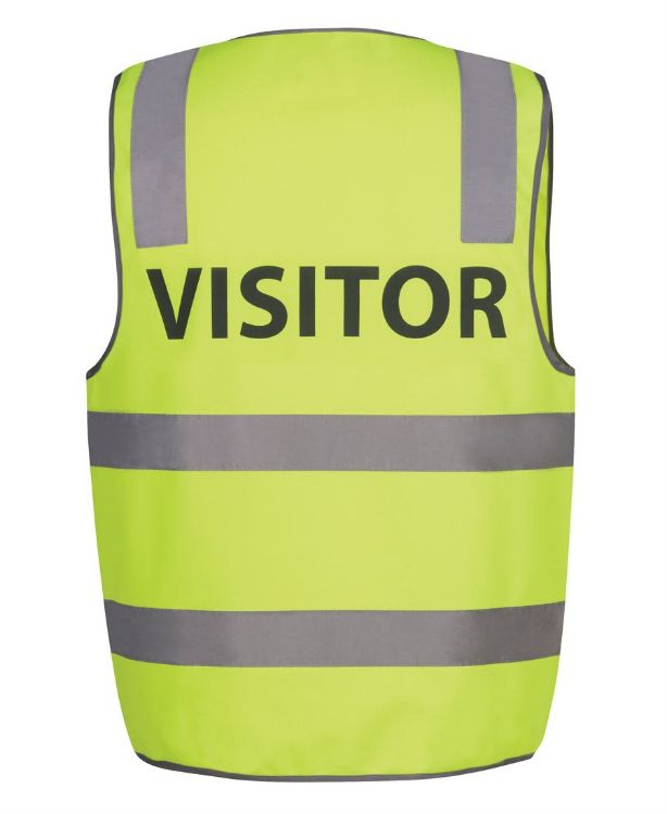 Picture of JB's Hv (D+N) Safety Vest Print Visitor Lime