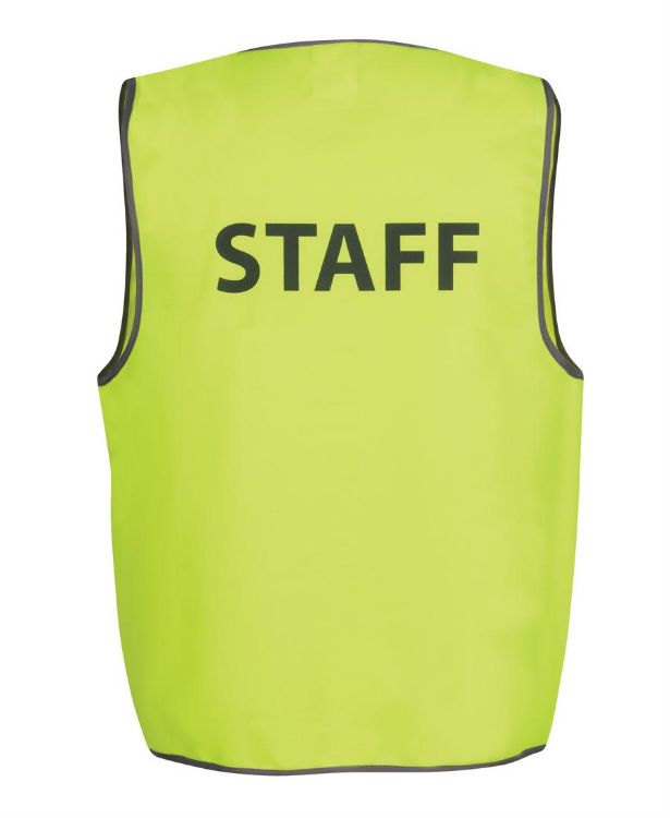 Picture of JB's Hv Safety Vest Print Staff Lime