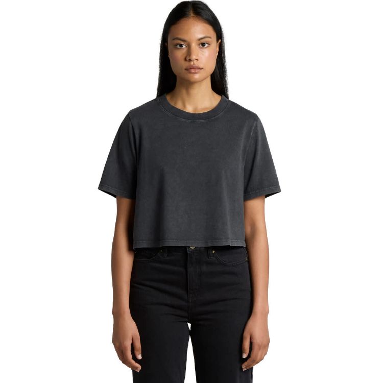 Picture of Wo's Stone Wash Heavy Crop Tee
