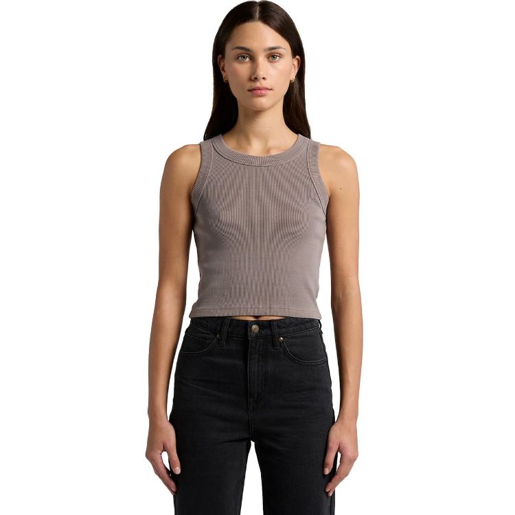 Picture of Wo's Faded Organic Rib Crop Tank