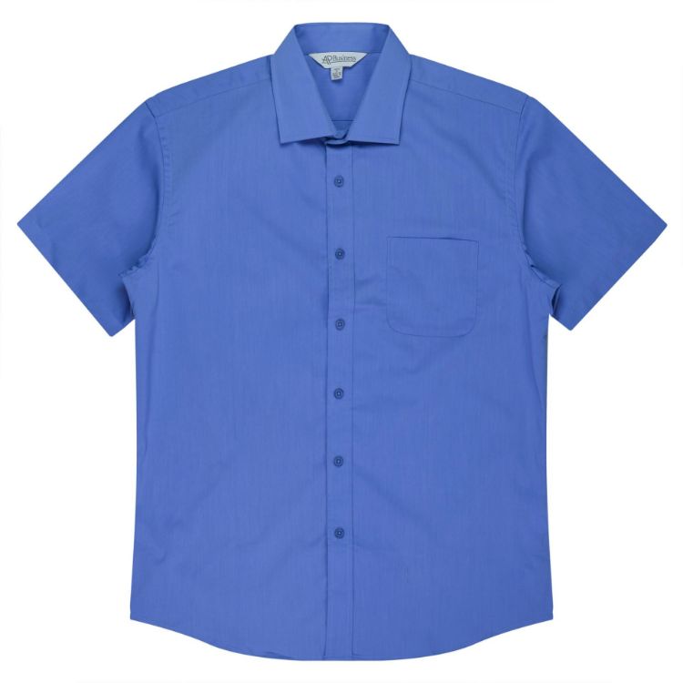 Picture of MOSMAN MENS SHIRT SHORT SLEEVE RUNOUT