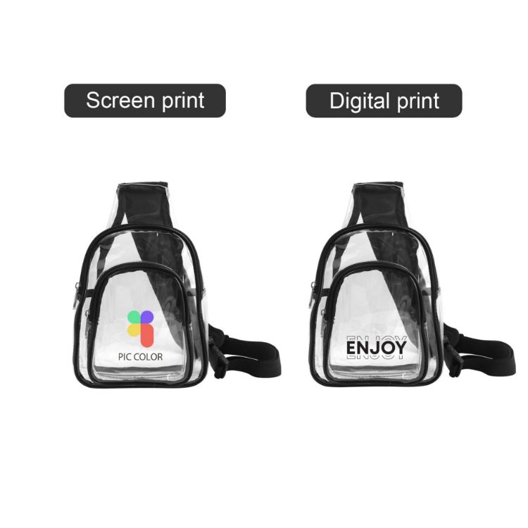 Picture of Clear PVC Crossbody Backpack