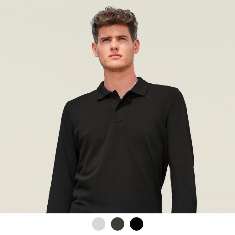 Picture of SOLS Perfect Men's Long Sleeve Polo