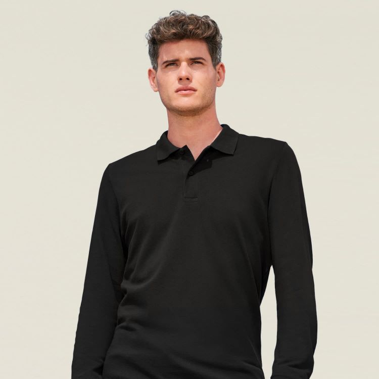 Picture of SOLS Perfect Men's Long Sleeve Polo