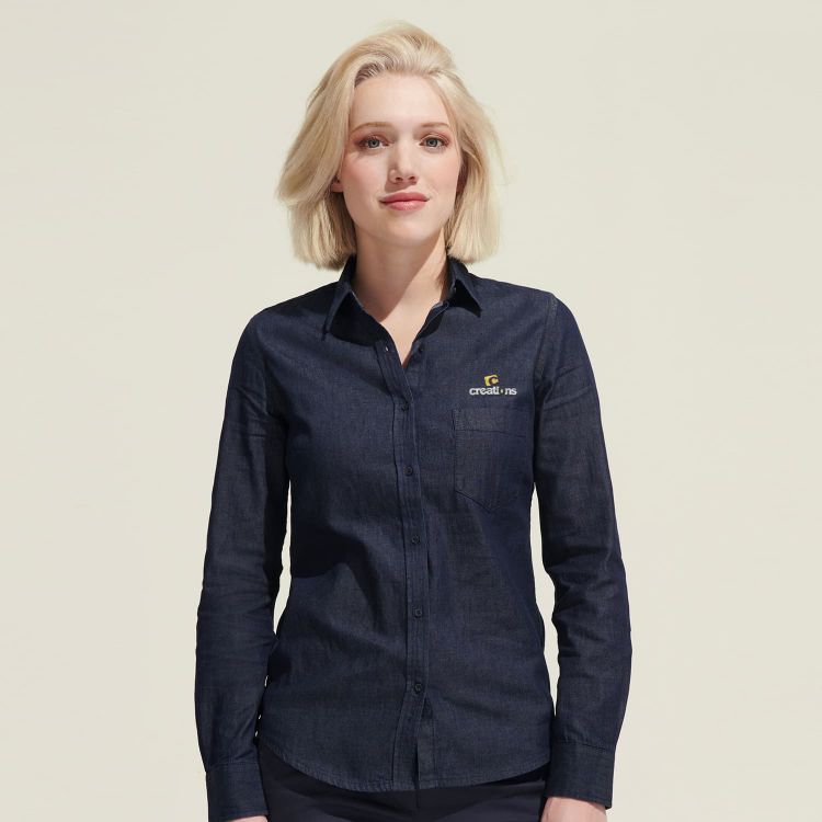 Picture of SOLS Barry Women's Denim Shirt