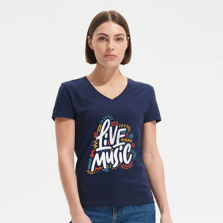 Picture of SOLS Imperial Womens V Neck T-Shirt