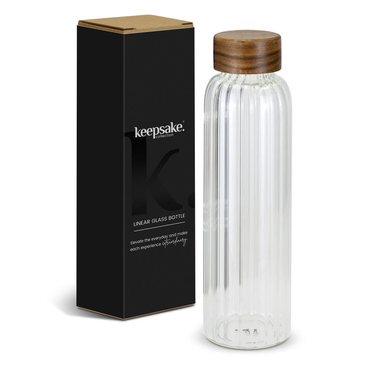 Picture of Keepsake Linear Glass Drink Bottle