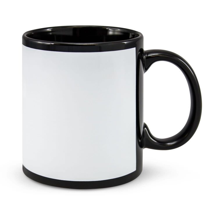 BlackHawkCoffeeMugWhite