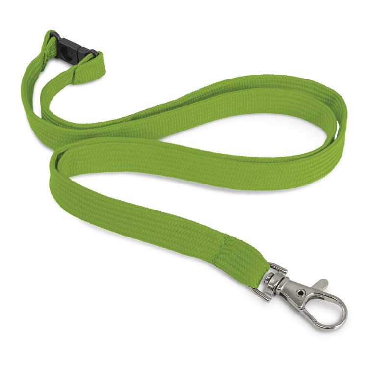 CustomPrintedLanyard12mmlightgreen