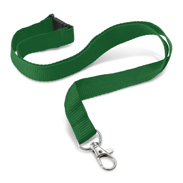 CustomPrintedLanyard16mmgreen