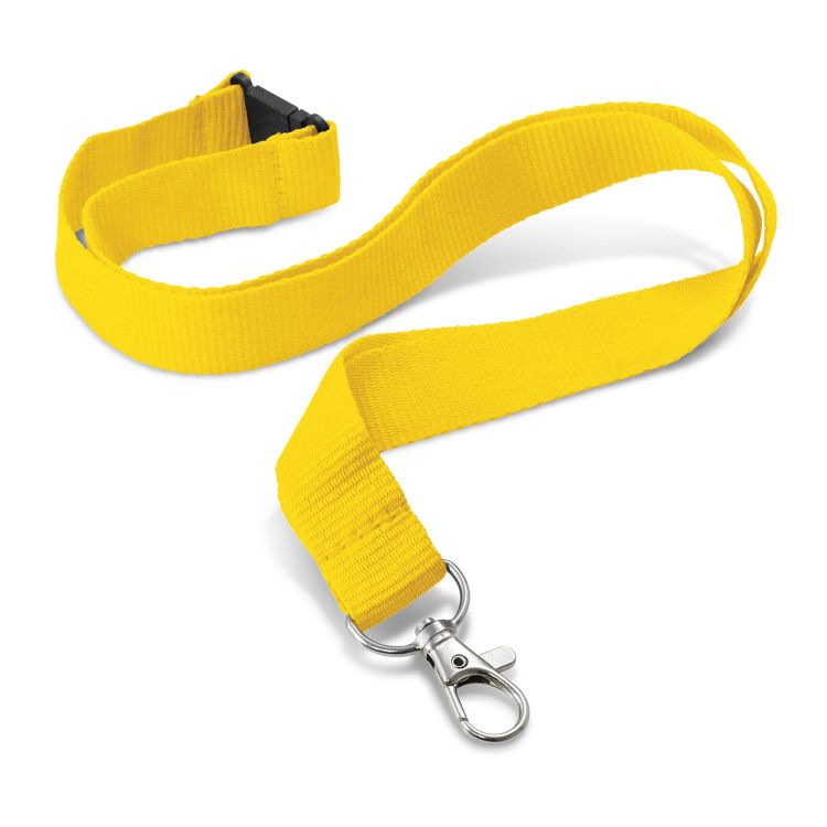 CustomPrintedLanyard24mmyellow