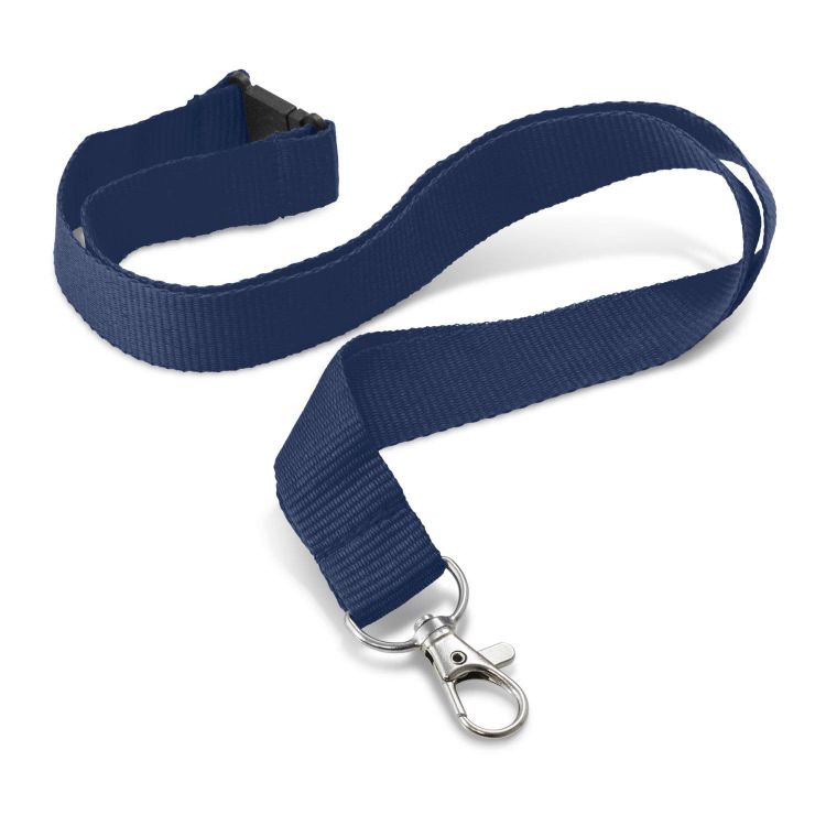 CustomPrintedLanyard24mmdarkblue