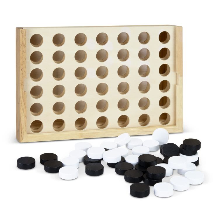 Picture of NATURA Quattro Wooden Four-in-a-Row Game