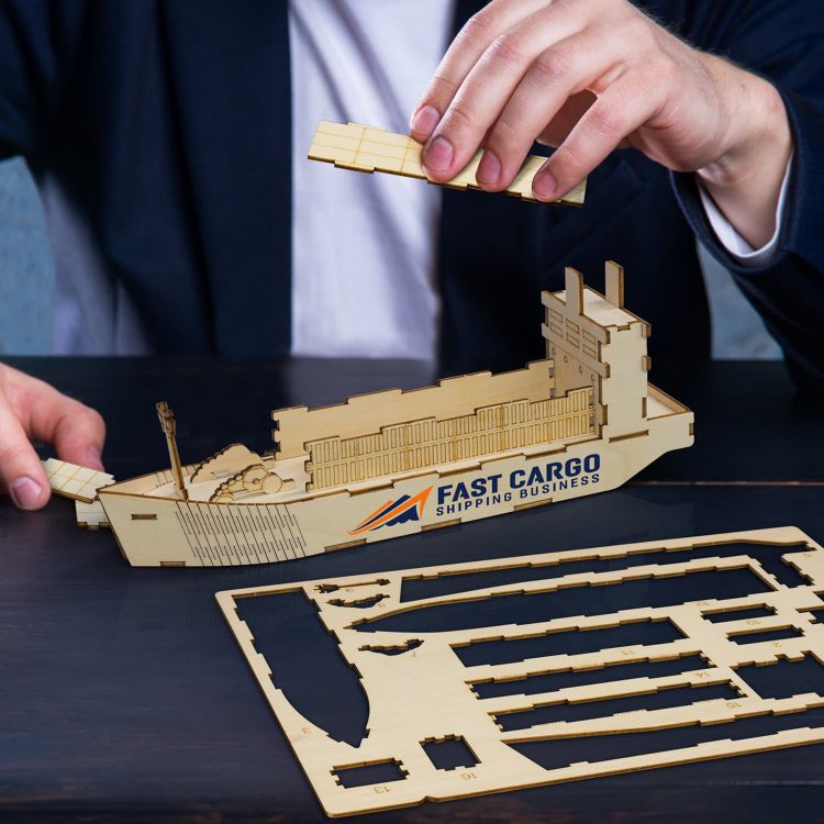 Picture of BRANDCRAFT Cargo Ship Wooden Model