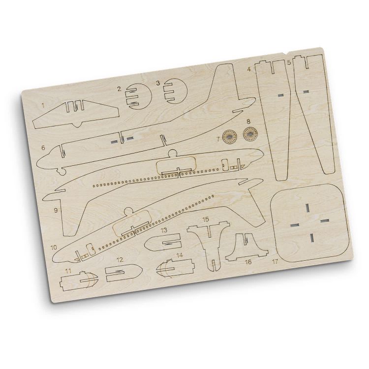 Picture of BRANDCRAFT Jet Plane Wooden Model