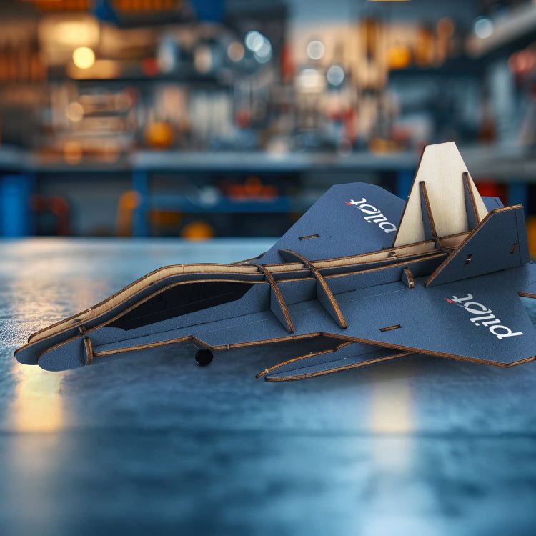 Picture of BRANDCRAFT Jet Fighter Wooden Model