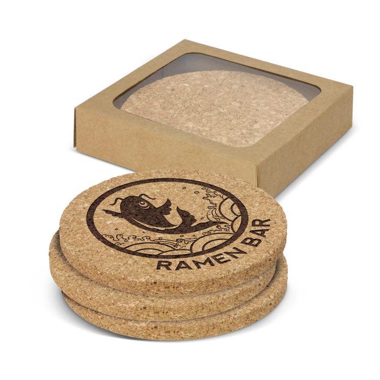 Picture of Oakridge Cork Coaster Round - Set of 4