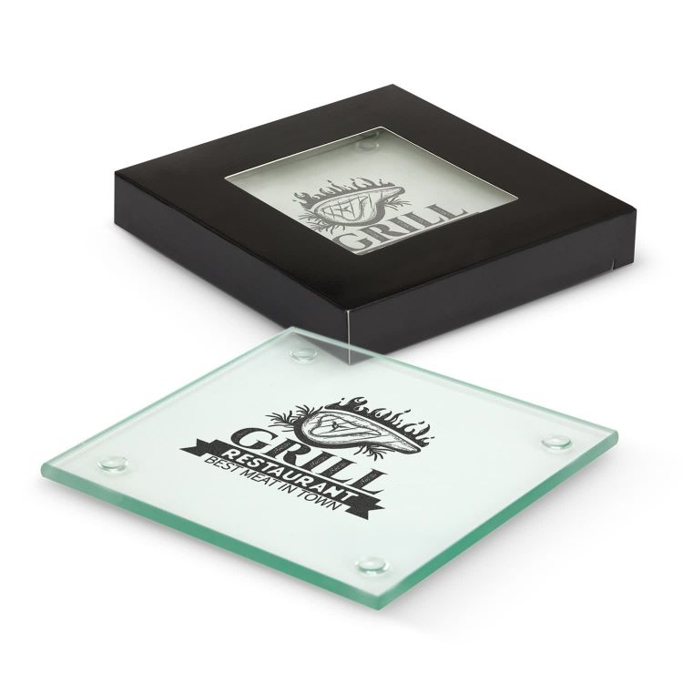 Picture of Venice Glass Coaster - Set of 2 - Square