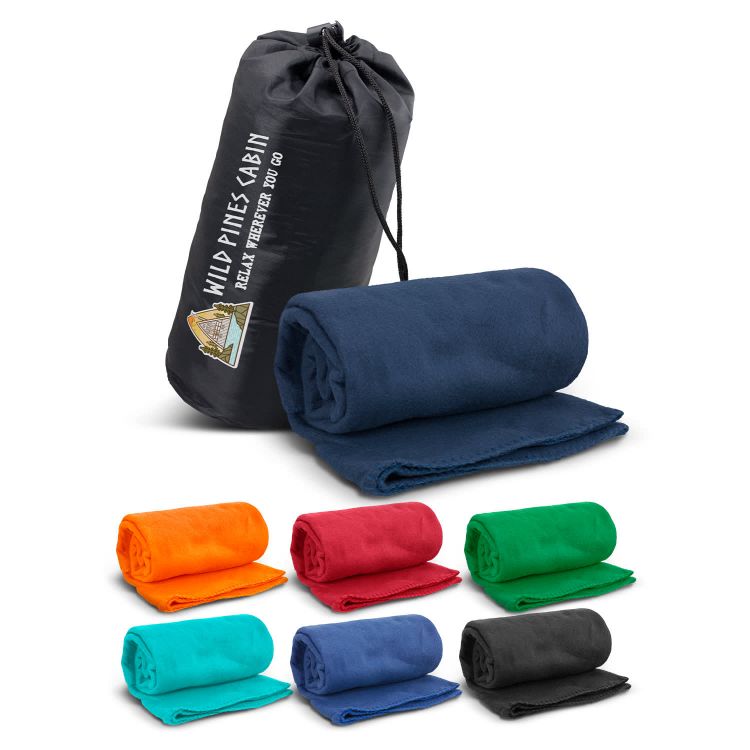 Picture of Glasgow Fleece Blanket in Carry Bag