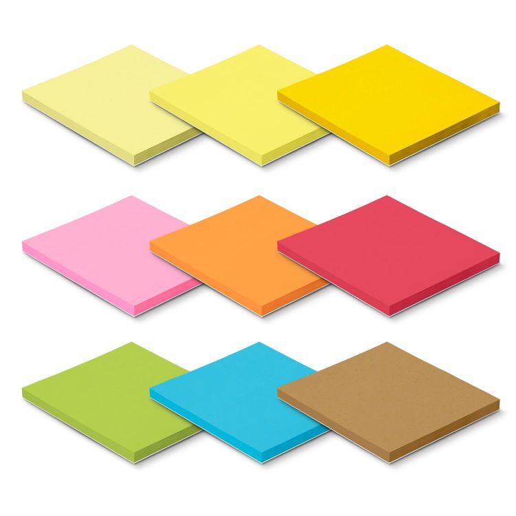 Picture of Coloured Sticky Pad 70 x 75mm - 50 Sheets