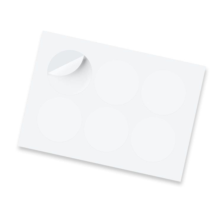 Picture of Sticker Sheet 80mm Circle - Gloss