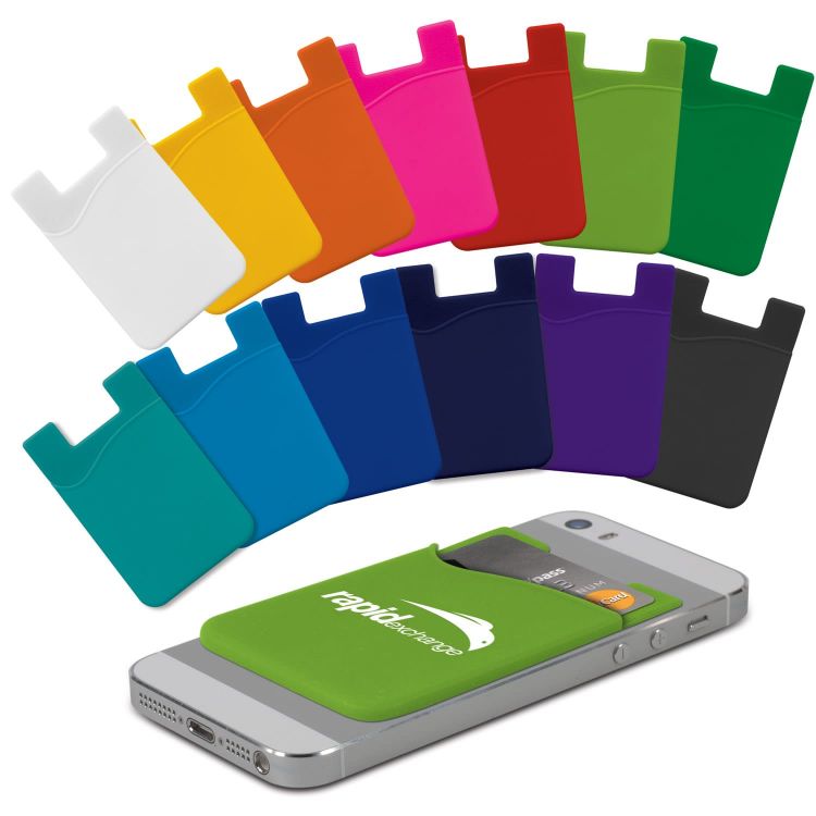 Picture of Silicone Phone Wallet - Indent
