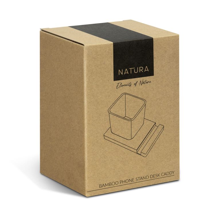 Picture of NATURA Bamboo Phone Stand Desk Caddy