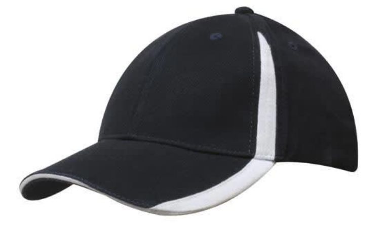 Picture of Brushed Heavy Cotton Cap with Inserts on the Peak & Crown