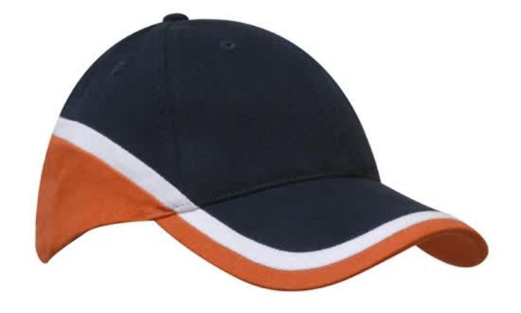 Picture of Brushed Heavy Cotton Tri-Coloured Cap