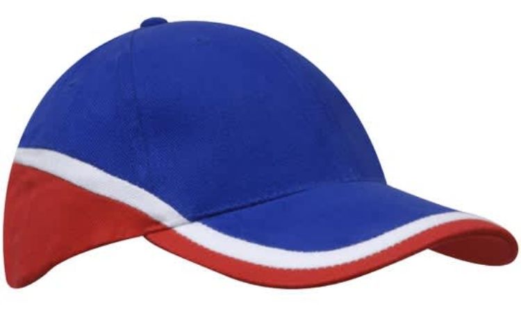 Picture of Brushed Heavy Cotton Tri-Coloured Cap