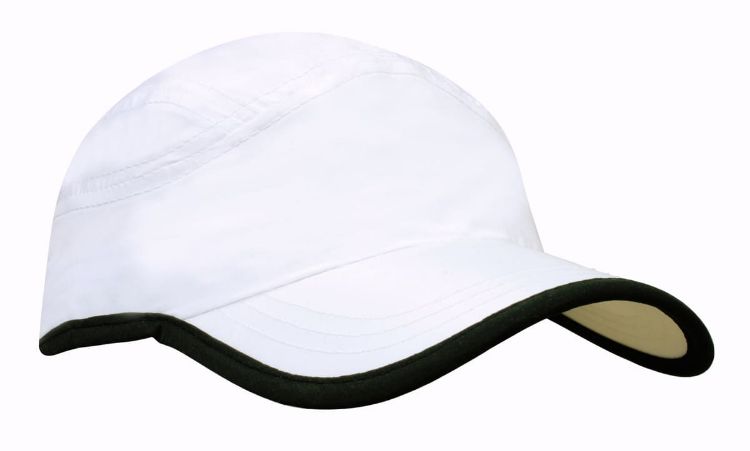 Picture of Microfibre Sports Cap with Trim on Edge of Crown & Peak