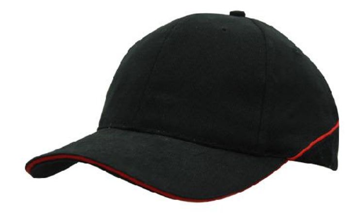 Picture of Brushed Heavy Cotton Cap with Crown Piping and Sandwich