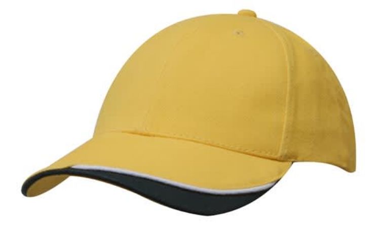 Picture of Brushed Heavy Cotton Cap with Indented Peak