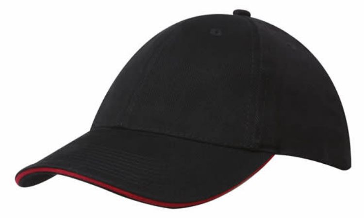 Picture of Brushed Heavy Cotton Cap with Sandwich Trim